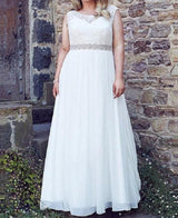 Plus Size Bridal Gown , Beach Wedding Dress at Bling Brides Bouquet online Bridal Store