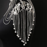 Bling Brides Gorgeous  bling crystal Rhinestone shoulder chain, Wedding Bridal Choker Jewelry