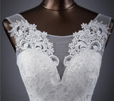 Lace floral mermaid Wedding Dress at Bling Brides Bouquet Online Bridal Store