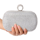 Bridal Evening bag with diamonds women's rhinestone banquet handbag day clutch