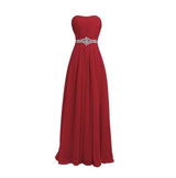 Evening  party prom dress with bling crystal waist and lace up back