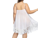 Plus Size  Lace bridal Lingerie Long  Night gown