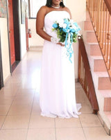 Crystal Chiffon Bridesmaid Evening Dresses at Bling Brides Bouquet online Bridal Store
