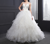 Ball Gown Wedding Dress with Corset Lace Up Back at Bling Brides Bouquet