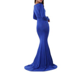 Bodycon long sleeved maxi dress at Bling Brides Bouquet - Online Bridal Store